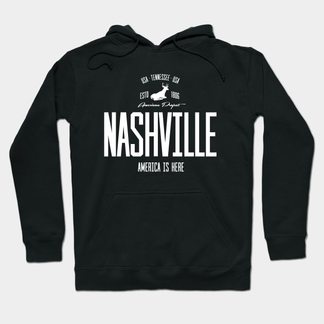 USA, America, Nashville, Tennessee Hoodie by NEFT PROJECT